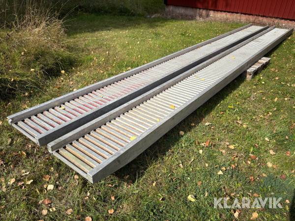 Lastramper 6m aluminium 2st