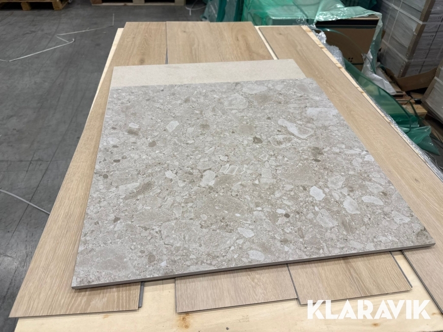 Granitkeramikplattor Terrazzo warm 60×60 45m²
