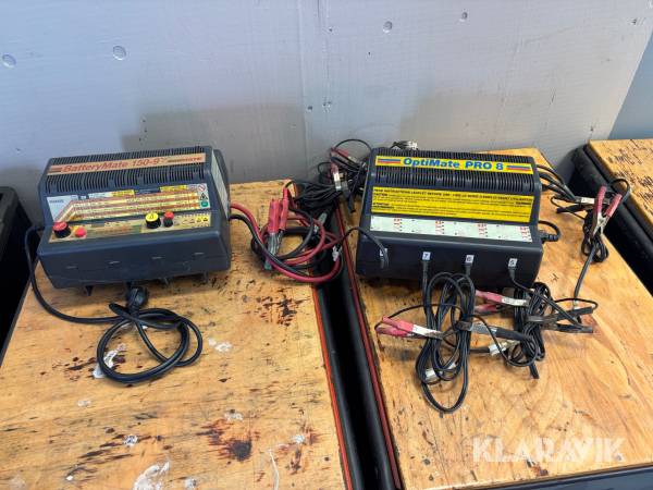 Batteritestare + batteriladdare