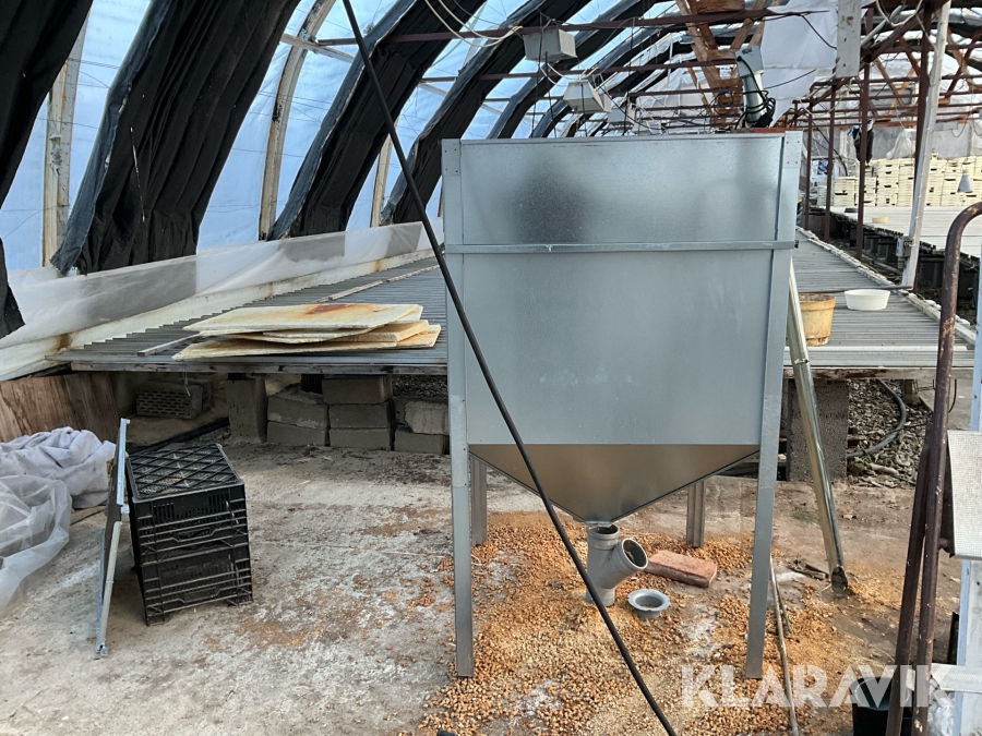 Pelletsförråd 2st 1000L & 600L med skruv
