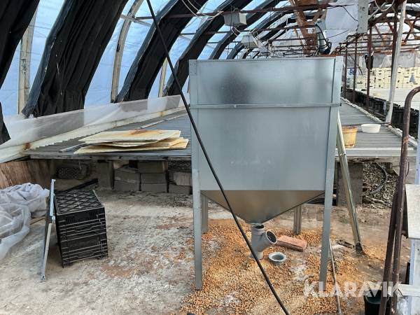 Pelletsförråd 2st 1000L & 600L med skruv