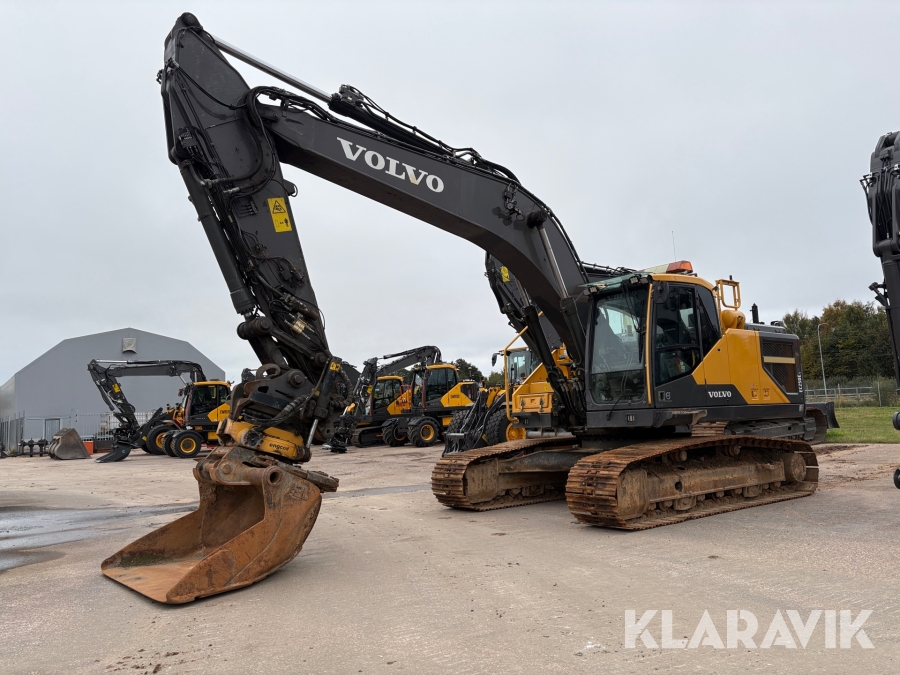Grävmaskin bandburen Volvo EC250EL med tiltrotator och 1 st skopa