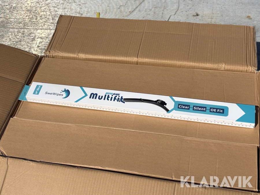 Kartong med Torkarblad SweWipes 24” 60st