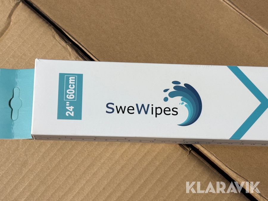 Kartong med Torkarblad SweWipes 24” 60st