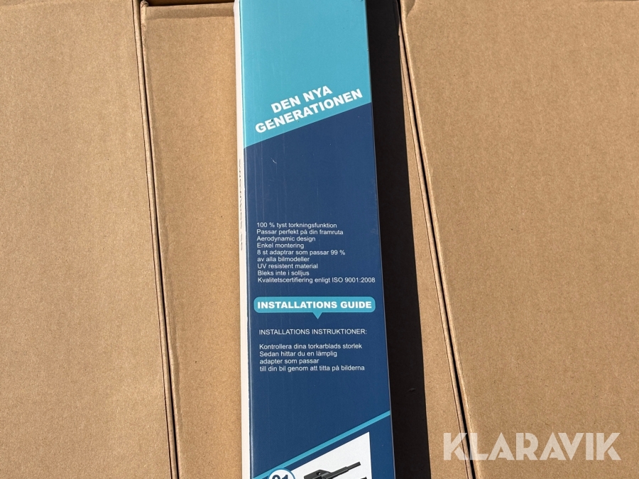 Kartong med Torkarblad SweWipes 24” 60st