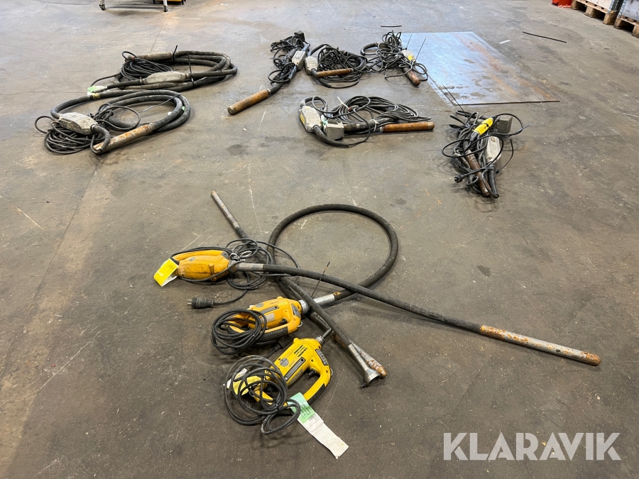 Väggstavar, Valvstavar och Stavvibratorer Atlas Copco, Wacker Neuson Olika