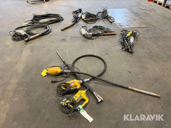 Väggstavar, Valvstavar och Stavvibratorer Atlas Copco, Wacker Neuson Olika