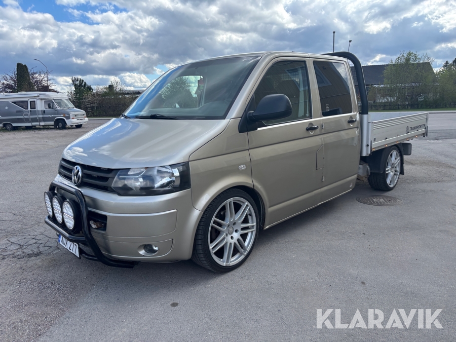 Flakbil Volkswagen Transporter T5 4 Motion 2.5tdi  nybesiktigad