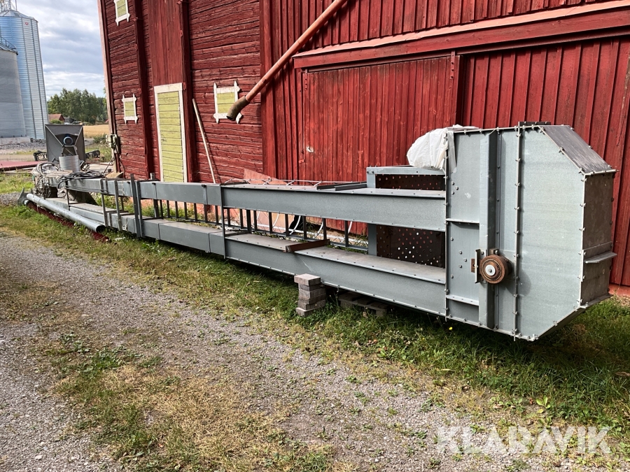Spannmålselevator med skruv fläkt och omrörande topptransportör 13meter