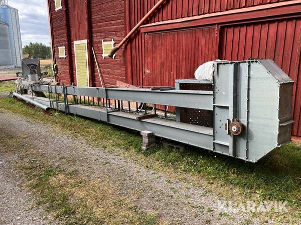 Spannmålselevator med skruv fläkt och omrörande topptransportör 13meter