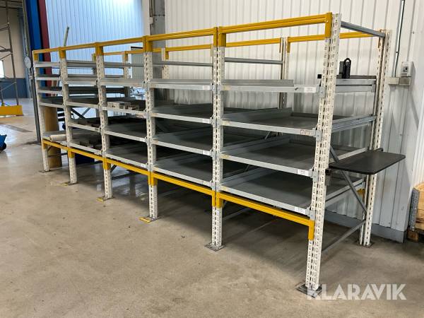 Lagerhylla GBD lagersystem med utdragbara hyllor