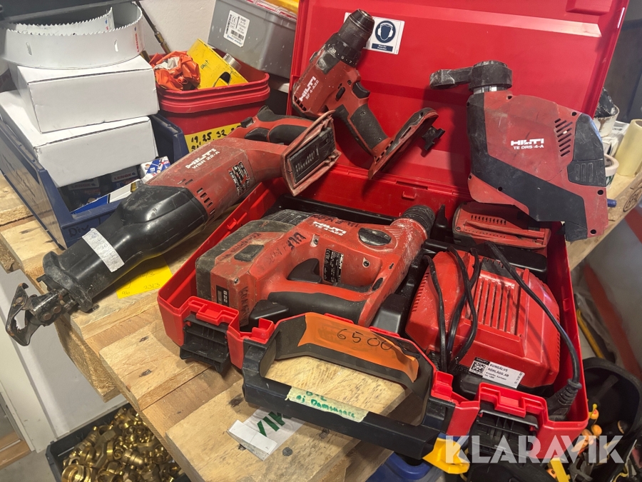 Verktygskit Hilti med batteri och låda