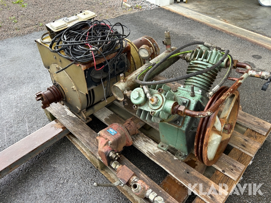 Remdriven Svets/ Elverk och kompressor Esab
