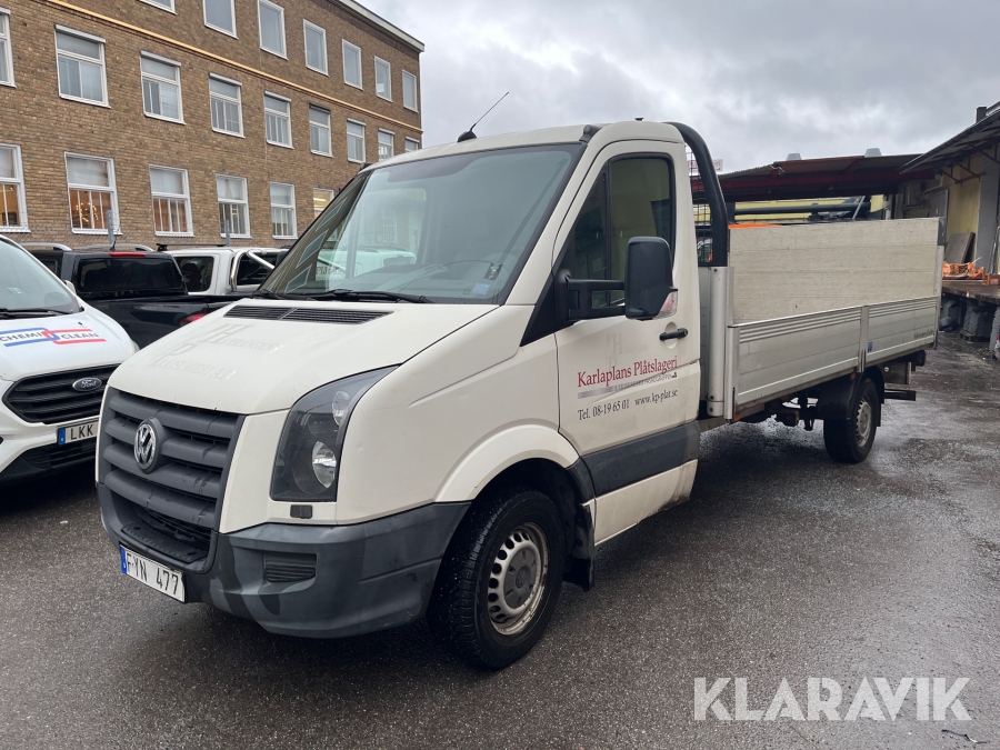Transportbil Volkswagen Crafter med flak