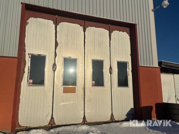 Verkstadsport Torverk Q-Door P3 invändig vikport 4-blad