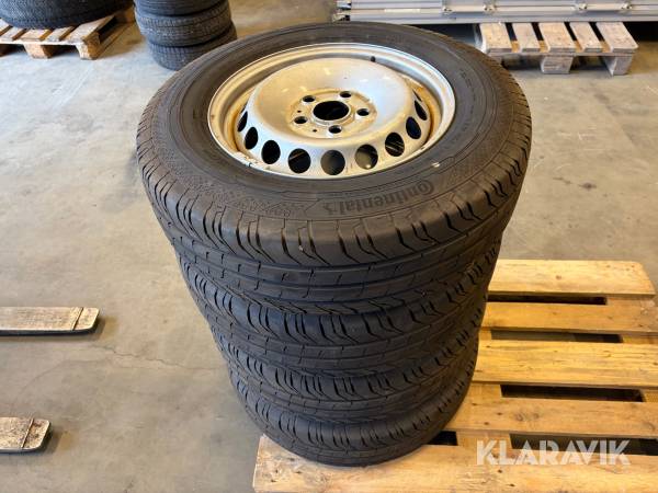 Sommardäck med fälg Continental Contivancontact 200 205/75R16C 4 st