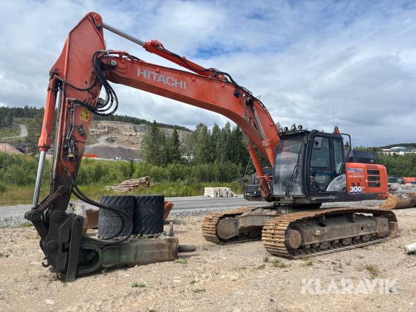 Grävmaskin Hitachi ZX300LC-6 med redskap