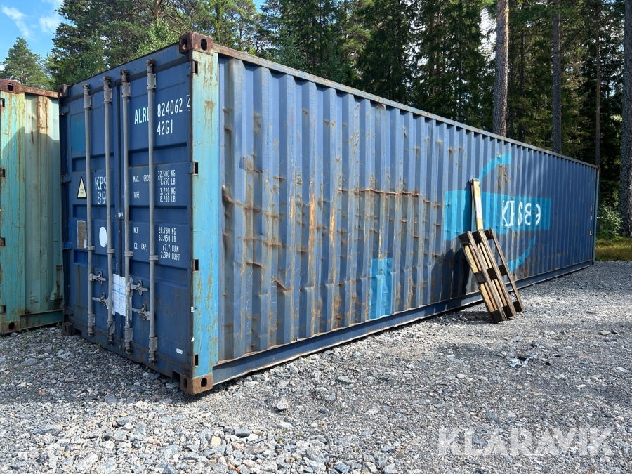 Container 40 fot blå