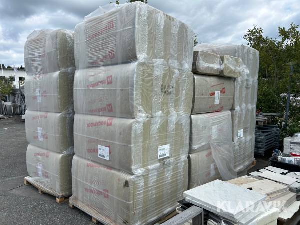 Isolering skalmursskiva Rockwool 80mm 1200x600x80mm ca 360m2