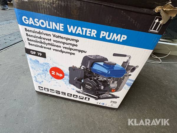 Bensindriven vattenpump