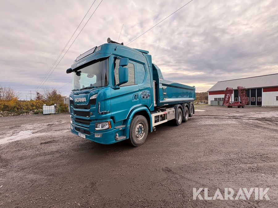 Tippbil Scania G500 Zetterbergs Byggnation
