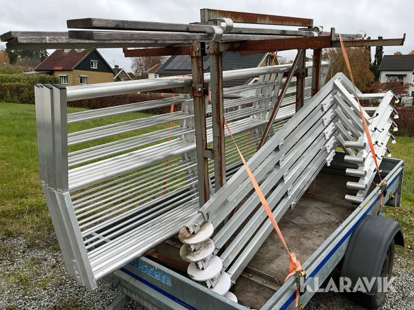 Fallskyddsräcke RSS 12 m, aluminium