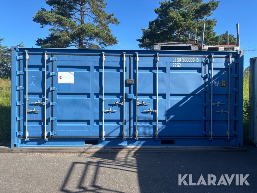 Container 20 fot med öppningsbar långsida