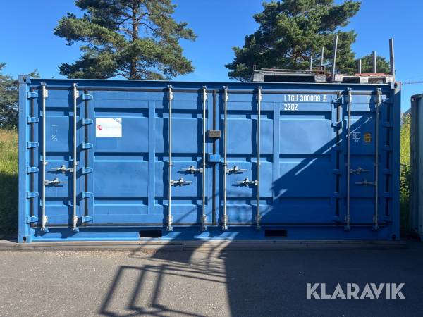 Container 20 fot med öppningsbar långsida