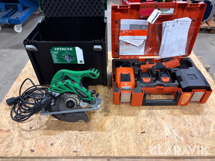 Cirkelsåg 1 st, Multimaskin 1 st Hitachi / Fein C 6BU2 / MultiMaster AFMM 18
