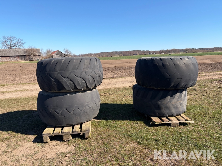 Däck med fälg Trelleborg 600/55-26.5