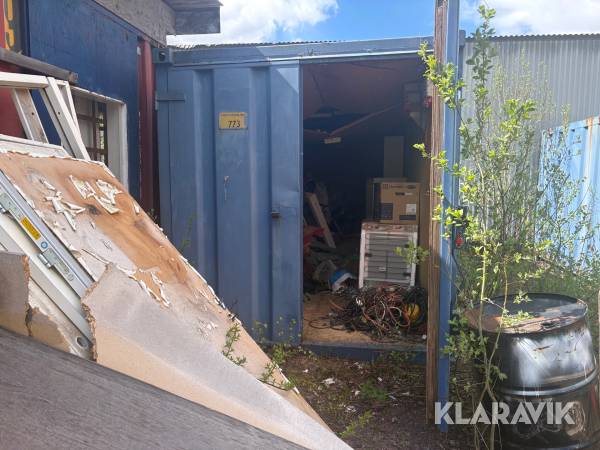 Container 20' med innehåll
