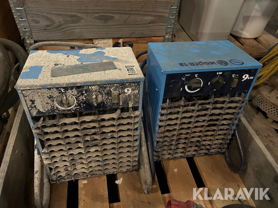 Värmefläktar El-Björn 9 kW 2 st