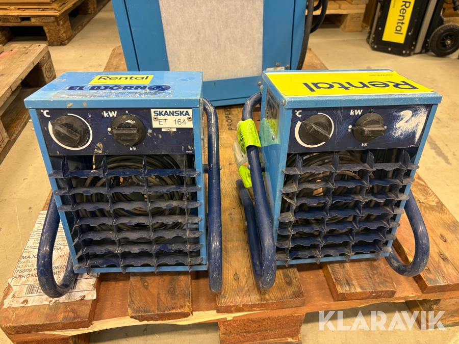 Värmefläktar 2 st El-Björn VF 21 A