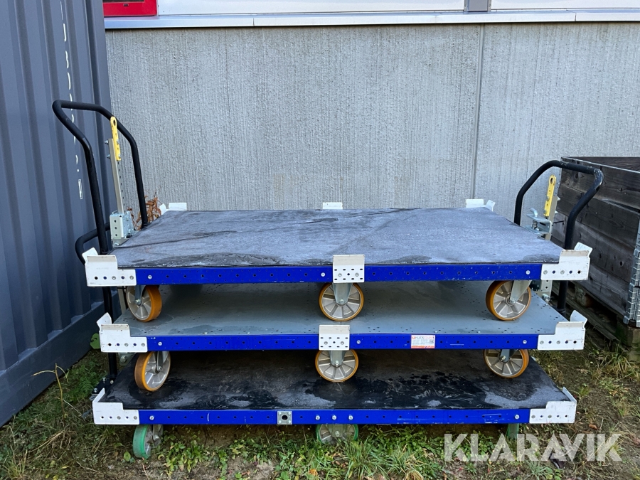 Materialvagn Flexqube 3 st