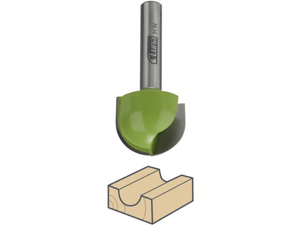 Hålkälsfräsar Luna Tools 23 mm, hårdmetall med kullager, 1 st
