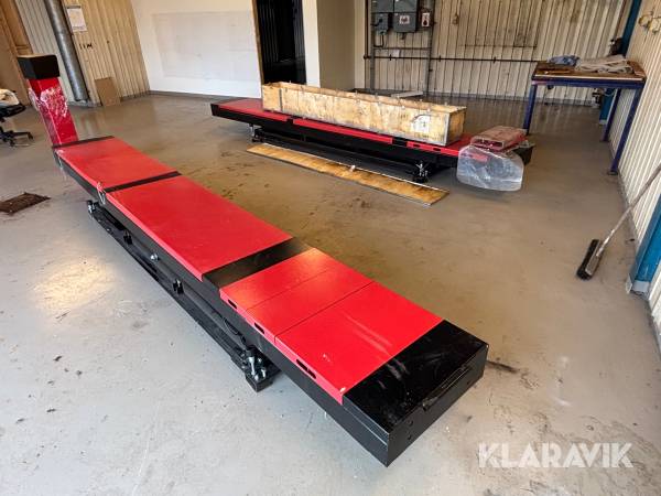 Billift med integrerad saxlyft GM Laserteknik Scissor lift - 4ton