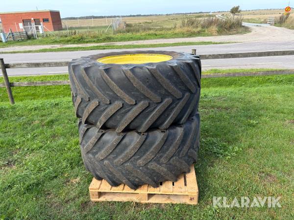 Lantbruksdäck på fälg Michelin 600/60R30 2 st