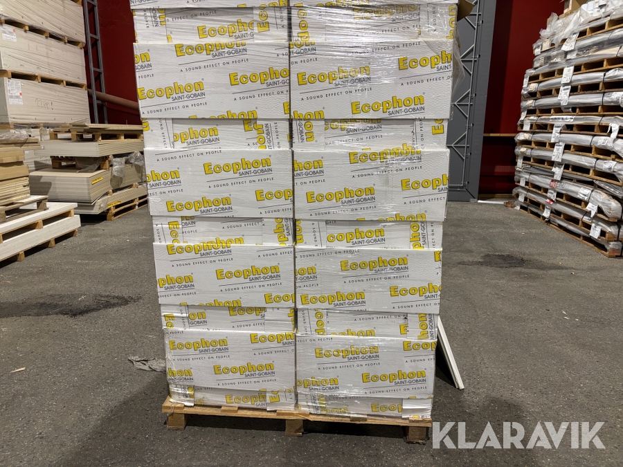 Akustikskivor Saint-Gobain Ecophon Master F. 600x600 mm