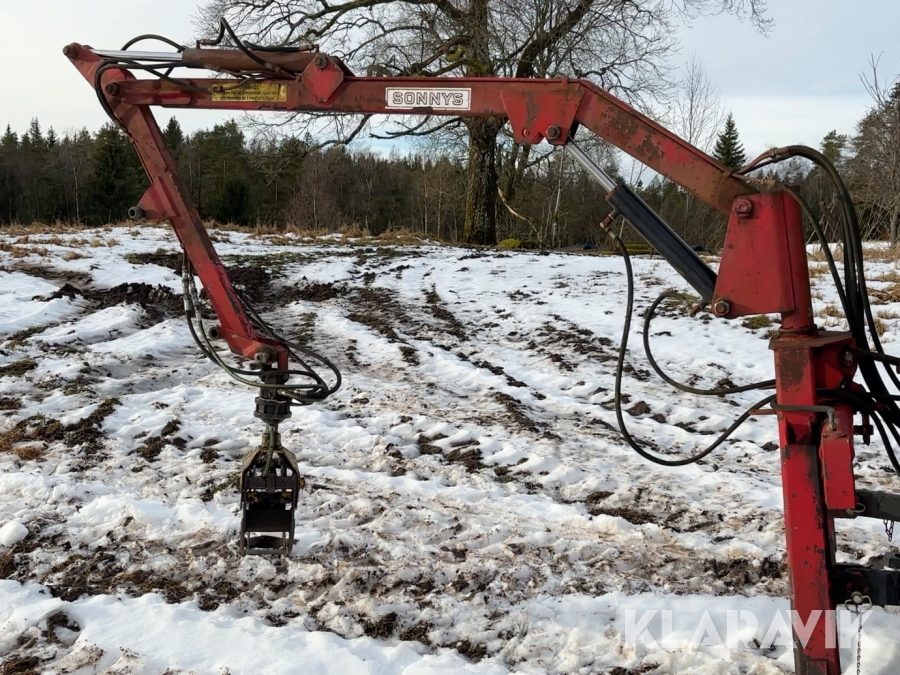 Hydraulisk kran Sonnys med skoptillsats