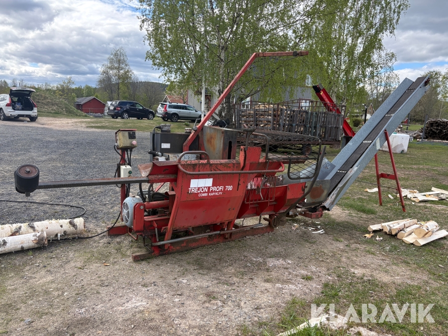 Vedmaskin Trejon Profi 700 TR/EL traktor- och eldrivning
