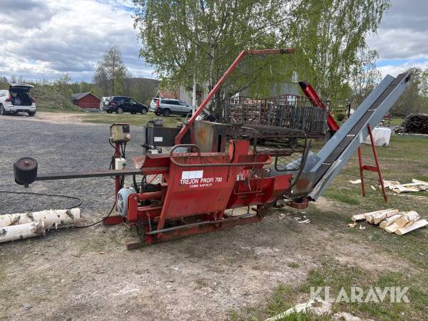 Vedmaskin Trejon Profi 700 TR/EL traktor- och eldrivning