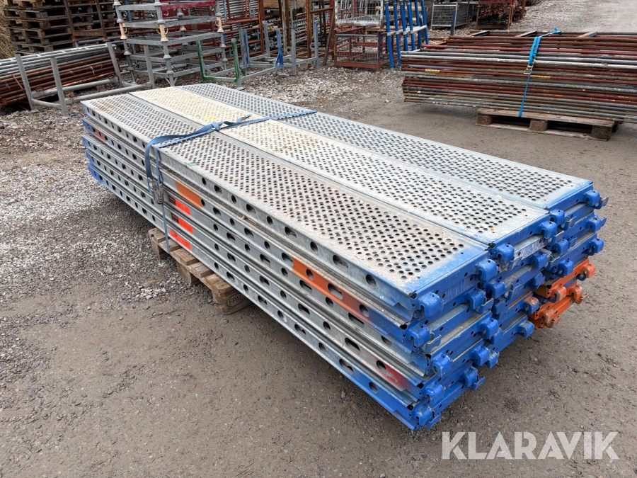 Stålplank till ställning Layher 3,07 x 0,32 m 30 st