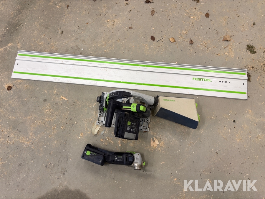 Sänksåg & multisåg Festool med 2 st batterier & laddare