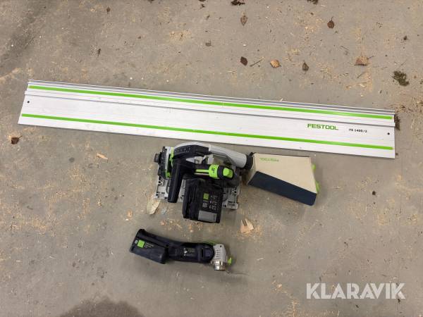 Sänksåg & multisåg Festool med 2 st batterier & laddare