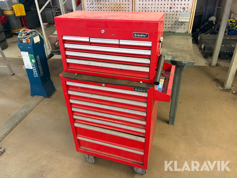 Verktygsvagn med blandade verktyg AmPro