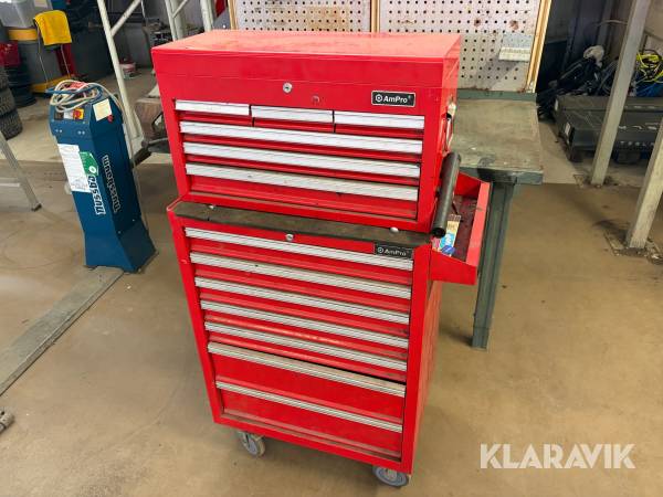 Verktygsvagn med blandade verktyg AmPro