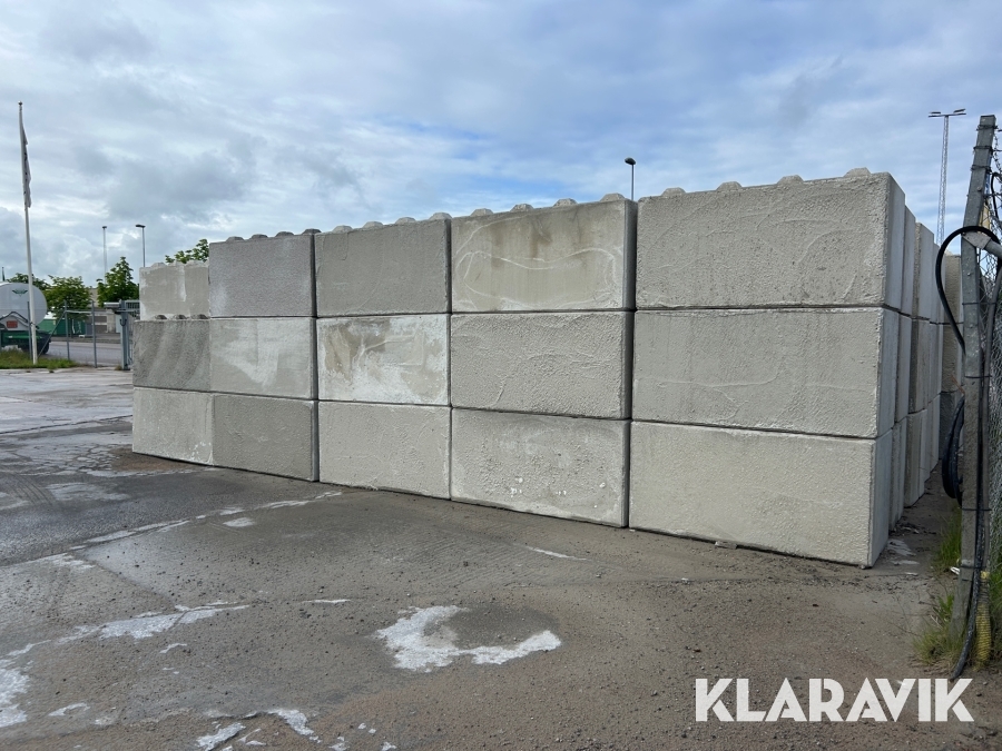 Legoblock 17 st Sydsten Betong 1600x800x800