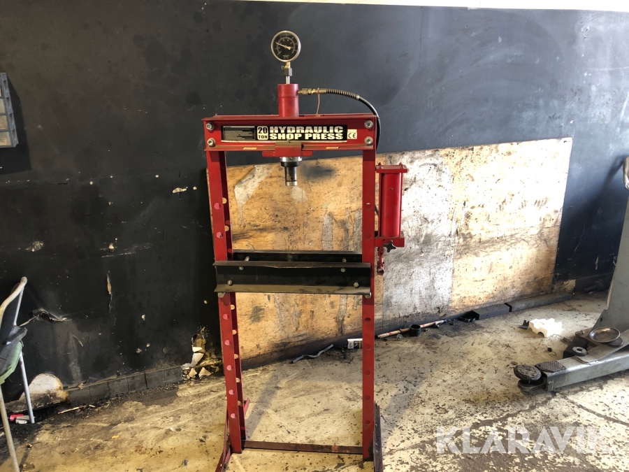 Verkstadspress Hydrulic Shop Press 20 ton