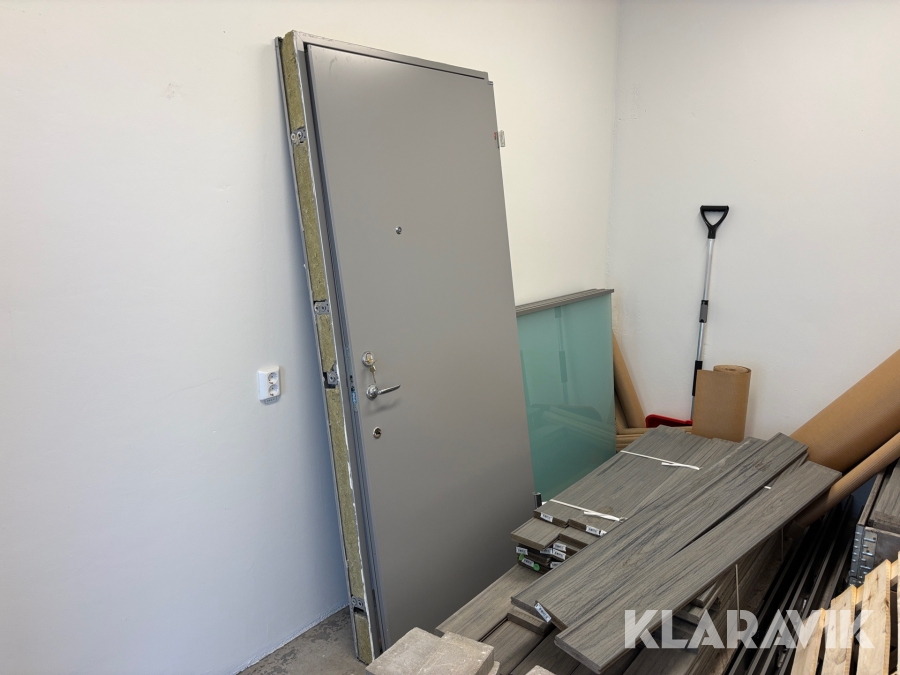 Säkerhetsdörr Daloc S33 grå 1st