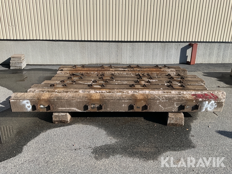 Järnvägsslipers i betong 12 st